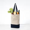 Azuca Heavy Duty 12 oz Canvas Tote Bags DIY for Crafting and Decorating Reusable Grocery Washable Bag Shopping Bag 17x14x4 Inch - 6 Pack (Dark blue) view 3