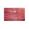Just Customized Personalized Handmade Mr Mrs Wedding Guest Book for Bride and Groom Wood Alternative Custom Engraved Newlywed Marriage Album (Rosewood) view 1