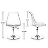 ZZHF Swivel Chair, Leisure Negotiation Backrest Chair - Bar Stool Office Swivel Chair with Disc Base and Adjustable Height, 7 Colors (Color : G) view 2