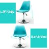 ZZHF Swivel Chair, Leisure Negotiation Backrest Chair - Bar Stool Office Swivel Chair with Disc Base and Adjustable Height, 7 Colors (Color : G) view 4