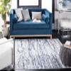 SAFAVIEH Area Rug 8x10 - Amelia Collection - Large - Grey & Navy, Modern Design, Non-Shedding & Easy Cleaning, Ideal for Living Room, Bedroom, Office, Dining Space (ALA768B) view 3