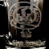Kincaid Scottish Clan Crest Glass Stein Set of 4, 27 oz  Personalized Heraldic Engraving view 3