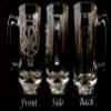 Kincaid Scottish Clan Crest Glass Stein Set of 4, 27 oz  Personalized Heraldic Engraving view 4
