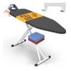 Xabitat Full Size Ironing Board 57" X 15" with Wall Mount Hanger, Full Metal Construction Iron Board, Built in Iron Caddy, Heat & Scorch Resistant Fabric, Cord Holder (Gray, 15 x 57 Inches) view 1