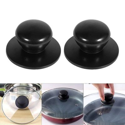 Artensky 2Pcs Pot Lids Konbs Cookware Pan Saucepan Casserole Replacement Holding Handles Button