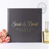 Couples Custom Wedding Guest Book for Signatures, Well Wishes or Photo Album, Personalized with Wedding Names & Date - Hardcover (10x8 inches) view 1