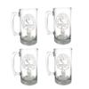 Logan Scottish Clan Crest 26oz Beer Stein Set of 4  Personalized Heraldic Engraving view 1
