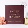Custom Wedding Guest Book with Bride Groom Names, Photo Album or Sign-In Book for Signatures & Well Wishes - Hardcover (12x12 inches) view 1