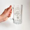 MacEwen Scottish Clan Crest Stein Set of 4  16 oz Personalized Heraldic Engraving view 3