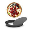 Beasea Mini Tart Pans for Baking, 2pcs 8 Inch Tart Pan with Removable Bottom Small Non Stick Carbon Steel Quiche Pie Pans for Oven Baking view 1