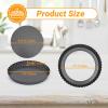 Beasea Mini Tart Pans for Baking, 2pcs 8 Inch Tart Pan with Removable Bottom Small Non Stick Carbon Steel Quiche Pie Pans for Oven Baking view 2