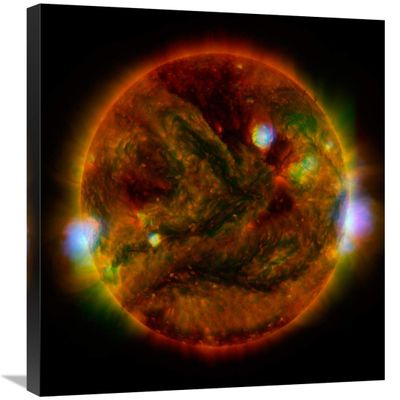 Global Gallery The Sun, Taken by NuSTAR, April 29, 2015-Canvas Art-24"x24"