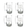 MacDuff Scottish Clan Crest 27oz Stein Set of 4  Personalized Heraldic Engraving view 1