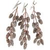 Factory Direct Craft Hanging Artificial Pinecone Stems with Clips | Set of 6 Total view 1