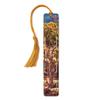 Juniper Tree Personalized Wooden Bookmark | Mike DeCesare Juniper Tree Nature Photograph Design | Handmade Wood Bookmark with Copper Collegiate-Style Chainette Tassel | Made in the USA view 1