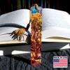 Juniper Tree Personalized Wooden Bookmark | Mike DeCesare Juniper Tree Nature Photograph Design | Handmade Wood Bookmark with Copper Collegiate-Style Chainette Tassel | Made in the USA view 2