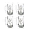 Ramsay Family Scottish Clan Crest Engraved Beer Stein Set of 4  27 oz Personalized Heraldic Glassware view 1