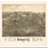 Antiguos Maps - Weedsport, New York Bird's Eye View Panoramic Map Circa 1885 - Measures 24 in x 48 in (610 mm x 1219 mm) view 1