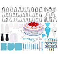 Cake Decorating Supplies Kit,310 PCS Baking Supplies Set with Icing Piping Tips & Russian Nozzles with Pattern Chart,Piping Bags,Mothers Day Gift