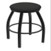 XL 802 Misha 36" Swivel Extra Tall Bar Stool with Black Wrinkle Finish and Canter Iron Seat view 1