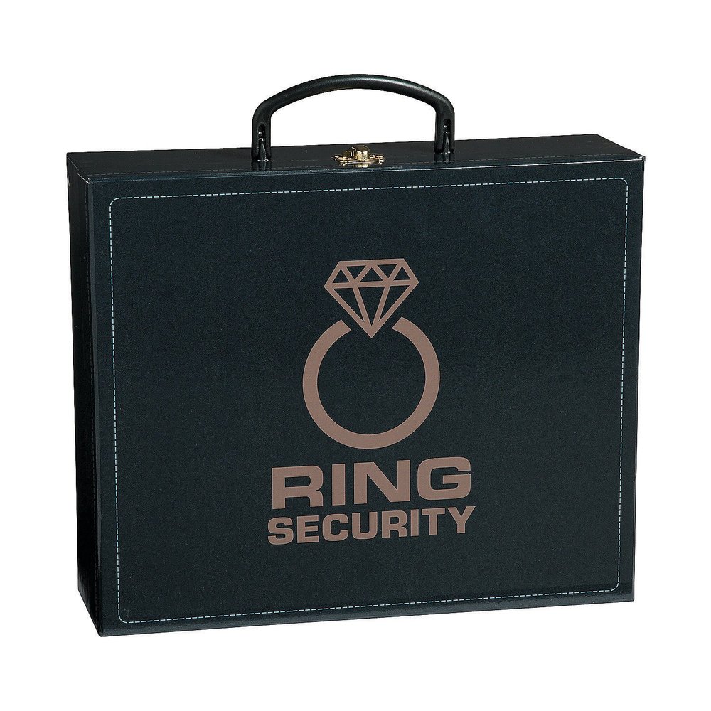 Fun Express Wedding Ring Bearer Security Case, Coated Cardboard Box - Unique Ceremony Supplies