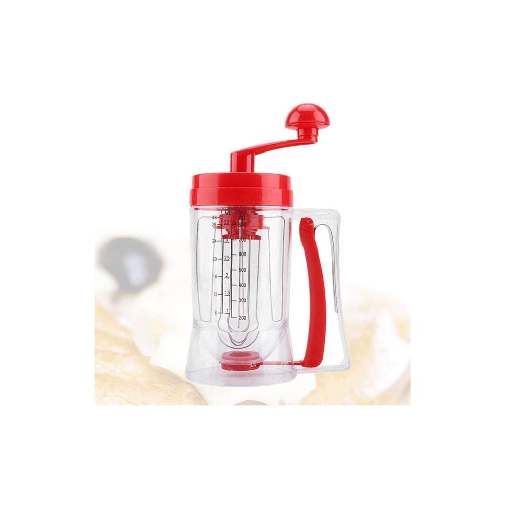 Batter Dispenser,Hand-held Manual Pancake Cupcake Batter Mixer Dispenser Blender Machine Baking Tool for Making Cakes Waffles Betters