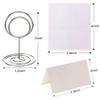 Toncoo 24 Pcs Premium Mini Place Card Holders and 24 Pcs Place Cards, Small Table Card Holder, Cute Table Number Holders, Photo Picture Holders for Centerpieces, Wedding, Party, Birthday view 3