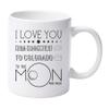 Connecticut and Colorado Coffee Cup I LOve You To The Moon And Back Mother's Day Gift Ideas Gifts for Mom Unique Mothers Day Gifts Coffee Mug Tea Cup 11 oz view 1