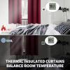 BGment Blackout Curtains for Bedroom - Grommet Thermal Insulated Room Darkening Curtains for Living Room, Set of 2 Panels (52 x 45 Inch, Burgundy) view 4