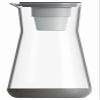 Hydros Water Filter Pitcher, 40 oz Slim Design, Patented Fast Flo Tech, Dishwasher Safe, Fills in Just 40 Seconds, BPA Free, 5 Cup Capacity, Grey view 1