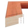 Craig Frames Jasper Picture Frame, 24 x 33 Inch, Country Bourbon Orange view 4