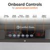 Comfort Zone 7500W Hard-Wired Garage Heater  Industrial & Commercial Ceiling Mount, 240V Fan-Forced with Remote, Digital Thermostat, Timer, 2 Heat Settings, Overheat Protection, Grey view 2