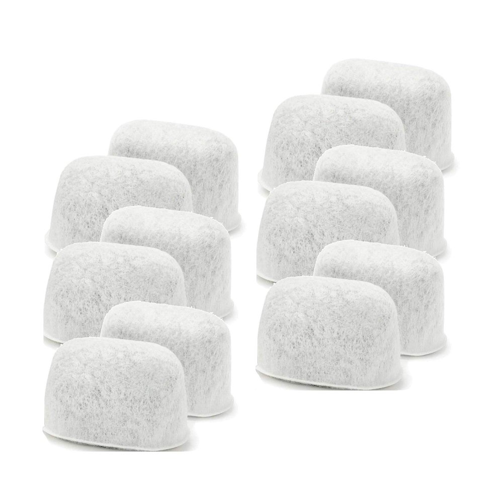 12 Pack Replacement Water Filters For Breville BWF100 Charcoal Activated by Essential Values