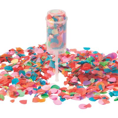 Fun Express - Push Up Confetti Poppers for Wedding - Party Supplies - Licensed Tableware - Misc Licensed Tableware - Wedding - 8 Pieces