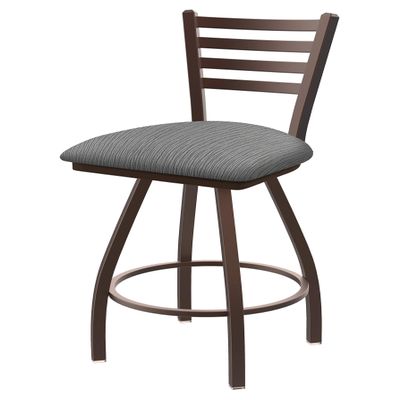 XL 410 Jackie 30" Swivel Bar Stool with Bronze Finish and Graph Alpine Seat