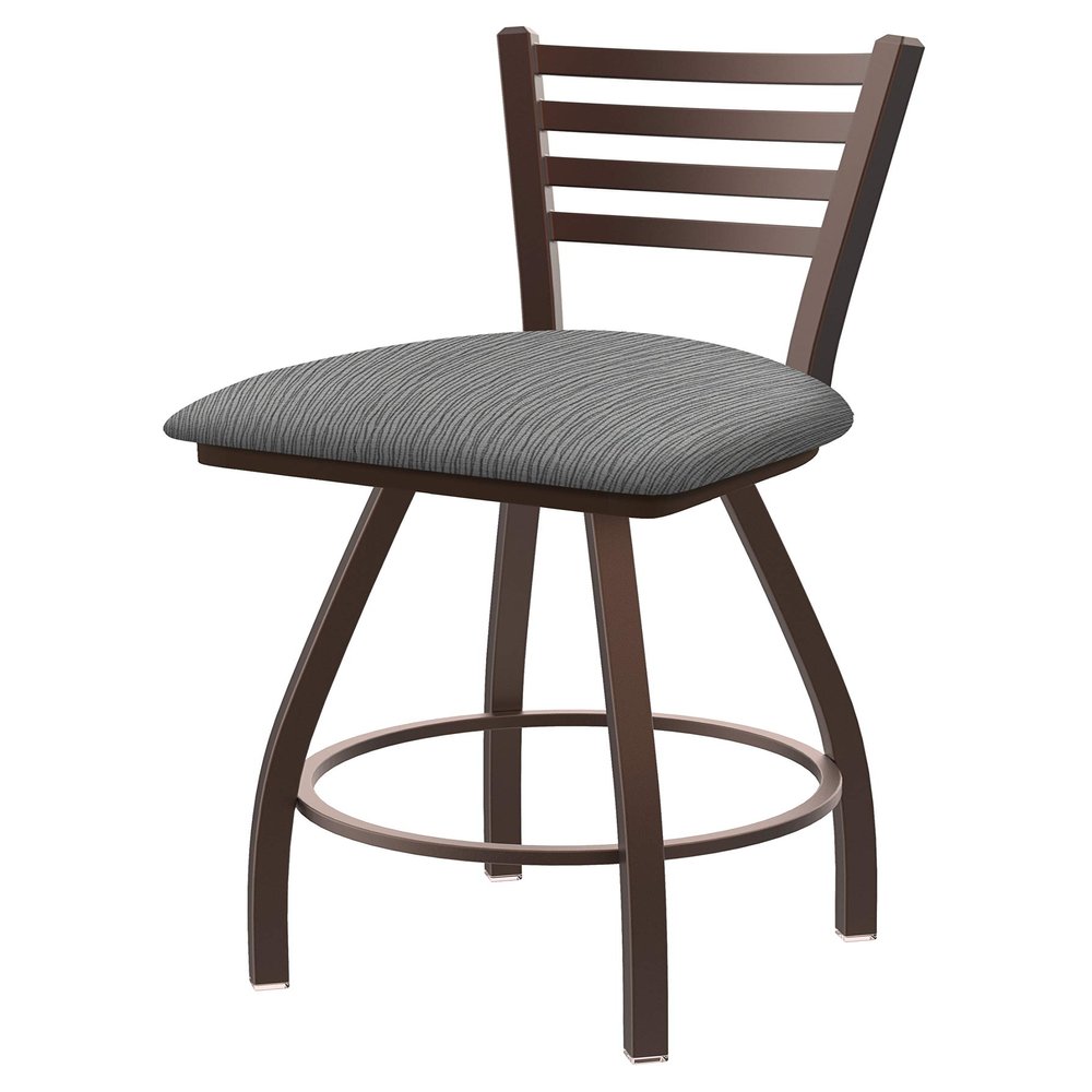 XL 410 Jackie 30" Swivel Bar Stool with Bronze Finish and Graph Alpine Seat