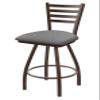 XL 410 Jackie 30" Swivel Bar Stool with Bronze Finish and Graph Alpine Seat view 1