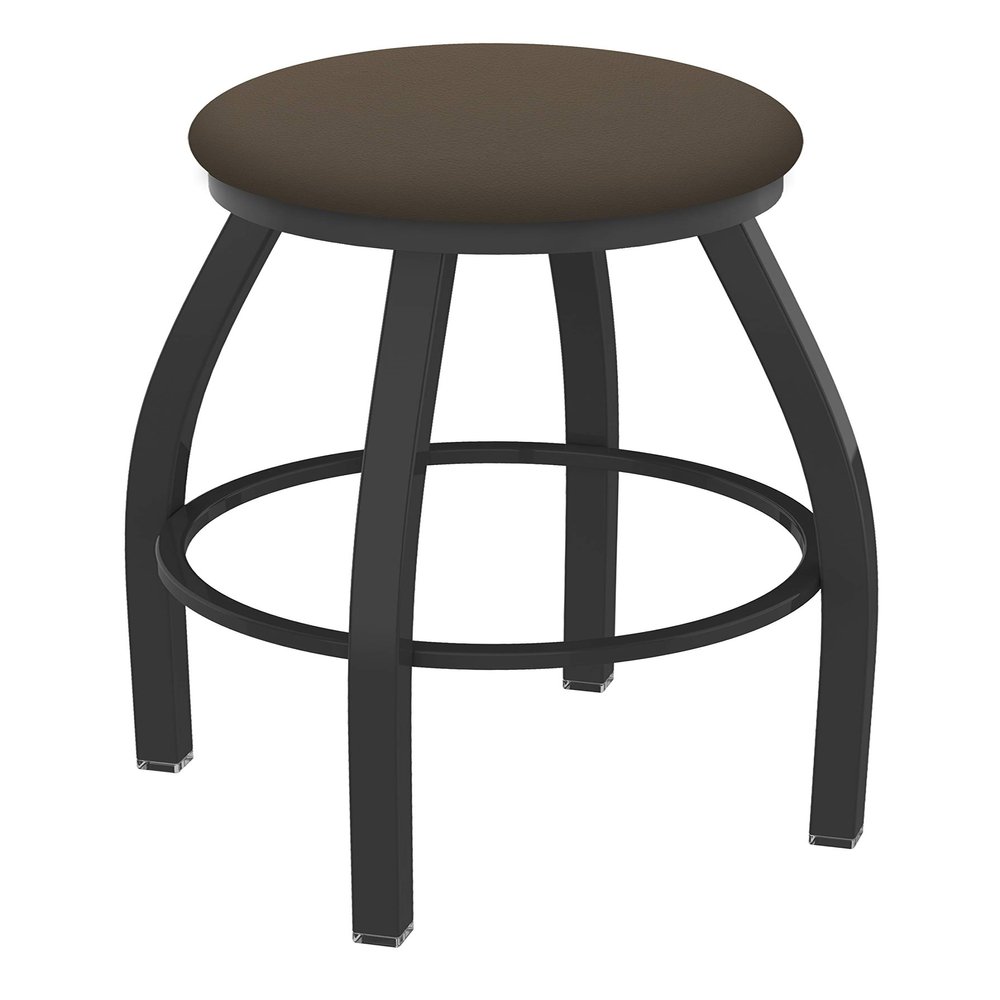 HBS XL 802 Misha 30" Swivel Bar Stool with Pewter Finish and Canter Earth Seat