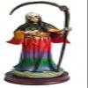 9" Santa Muerte 7 Color Holy Death Statue Grim Reaper Figure view 1