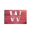 Just Customized Personalized Handmade Mr Mrs Wedding Guest Book for Bride and Groom Wood Alternative Custom Engraved Newlywed Marriage Album (Rosewood) view 1