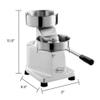 Zica 5 inches/130mm Sliver Commercial Hamburger Press Patty Maker Heavy Duty Meat Forming Processor, Stainless Steel Bowl, Includes 500 Pcs Patty Papers view 2