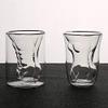2 Pack Funny Male Female Shaped Shot Glasses Durable Dual Layered Borosilicate Tumbler Glass view 2