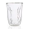 2 Pack Funny Male Female Shaped Shot Glasses Durable Dual Layered Borosilicate Tumbler Glass view 4