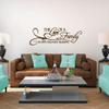 Sweetums Signatures The Love of A Family is Life's Greatest Blessing Wall Decal 24" Wide x 8" Tall Cranberry view 2