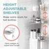 Zenna Home Tension Pole Shower Caddy Corner Organizer, Adjustable Standing Shower Caddy with 4 Baskets and Towel Bar, Rust Resistant Bathroom Tension Rod Organizer, 60 to 97 Inch, Satin Nickel view 4