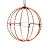 Kurt Adler UL2306OR Sphere Light Set, Orange (8-inch in Diameter) view 1