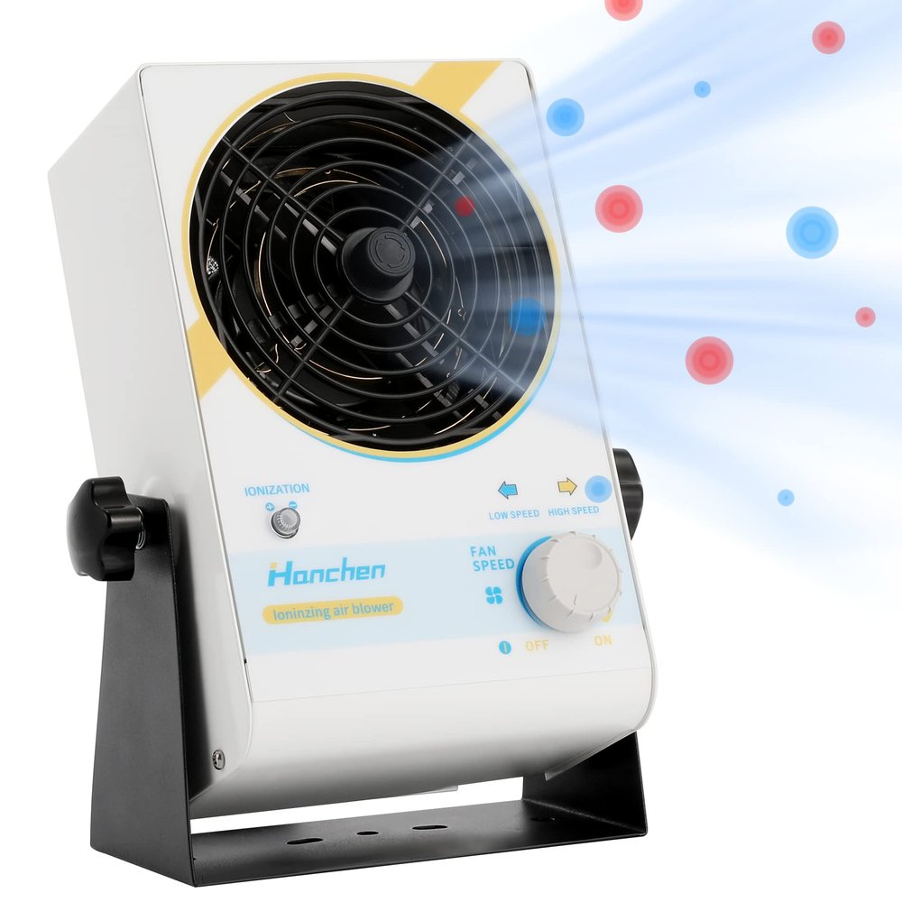 Hanchen Ionizing Air Blower Anti Static Ionizer Electrostatic Elimination Electro Static Discharge Static Ionizer (110V 60Hz)
