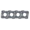 Parodi&Parodi 4pcs Gas Hob, Flame Retardant, 21.5 x 21.5 cm. Kitchen protectors, 4 aluminium sheets washable useful for cooking without soiling the stoves, 100% Italian product view 4