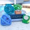 Beachcombers Glass Frosted Knot Dark Blue Coastal Beach Nautical Decor Decoration Blue view 2