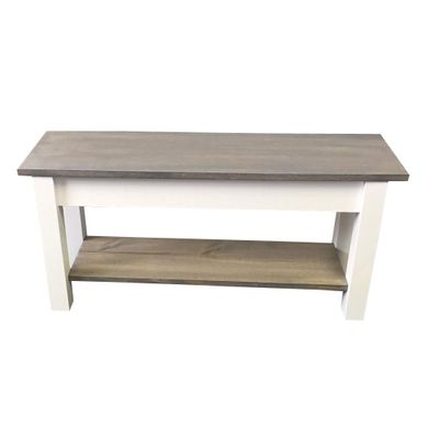 Ezekiel and Stearns Cottage Bench with Shelf (60)